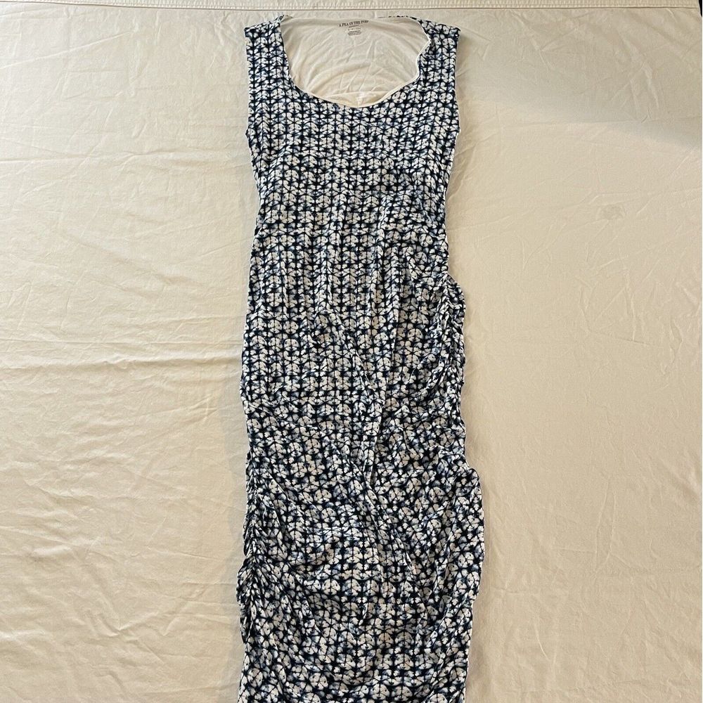 A Pea in the Pod Maternity Sleeveless Jersey Knit‎ Midi Dress Size Small Women's